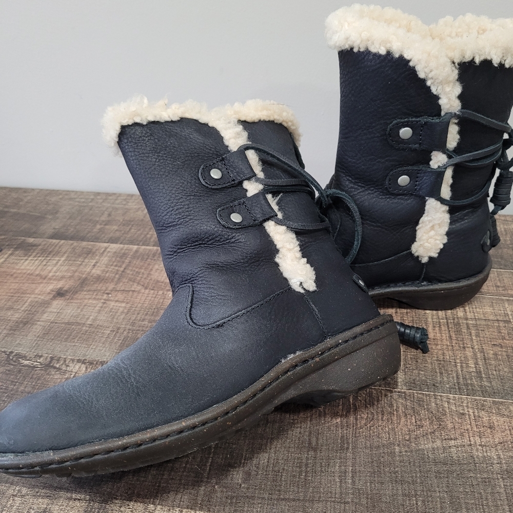 Ugg Black Leather Boots